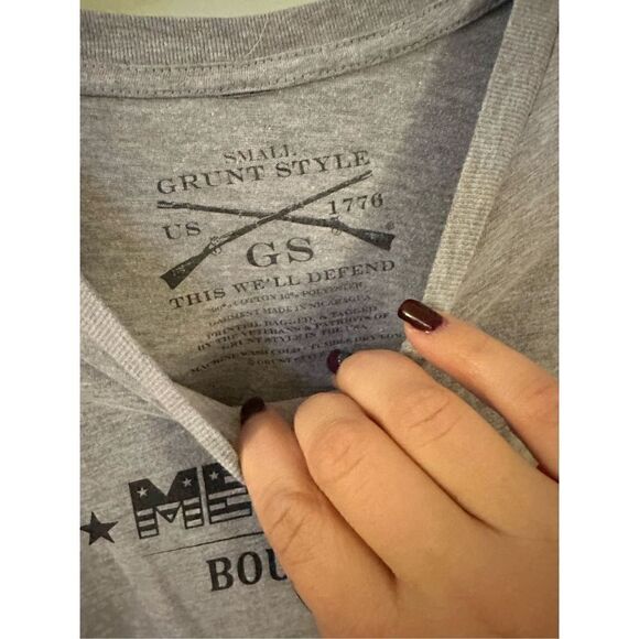 Grunt Style Merica Bourbon Basic T-Shirt - Light Gray - Picture 6 of 9